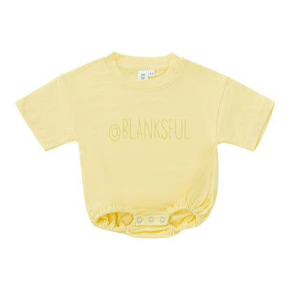 Short Sleeve Bubble Baby Romper - 95% Polyester