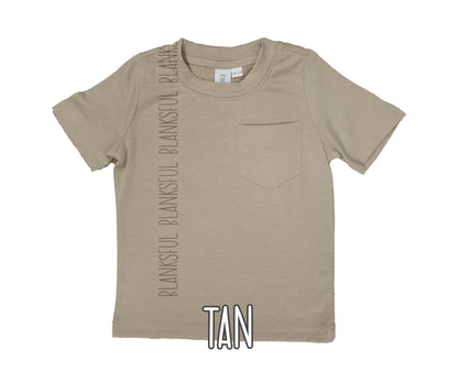 (6 COLORS) Child Pocket T-Shirt - 95% Polyester Blank Sublimation Shirt