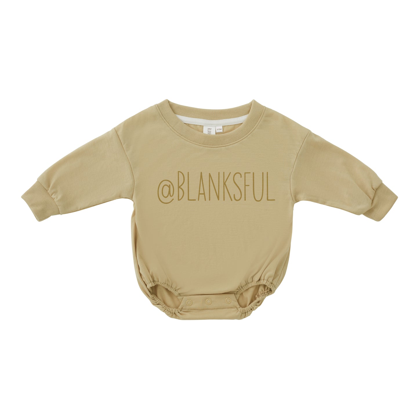 Long Sleeve Baggy Bubble Romper -100% Polyester