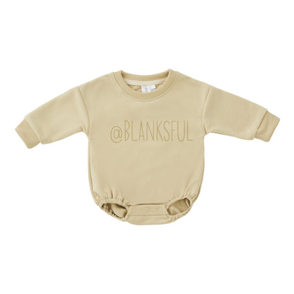 Sweatshirt Romper - 100% French Terry