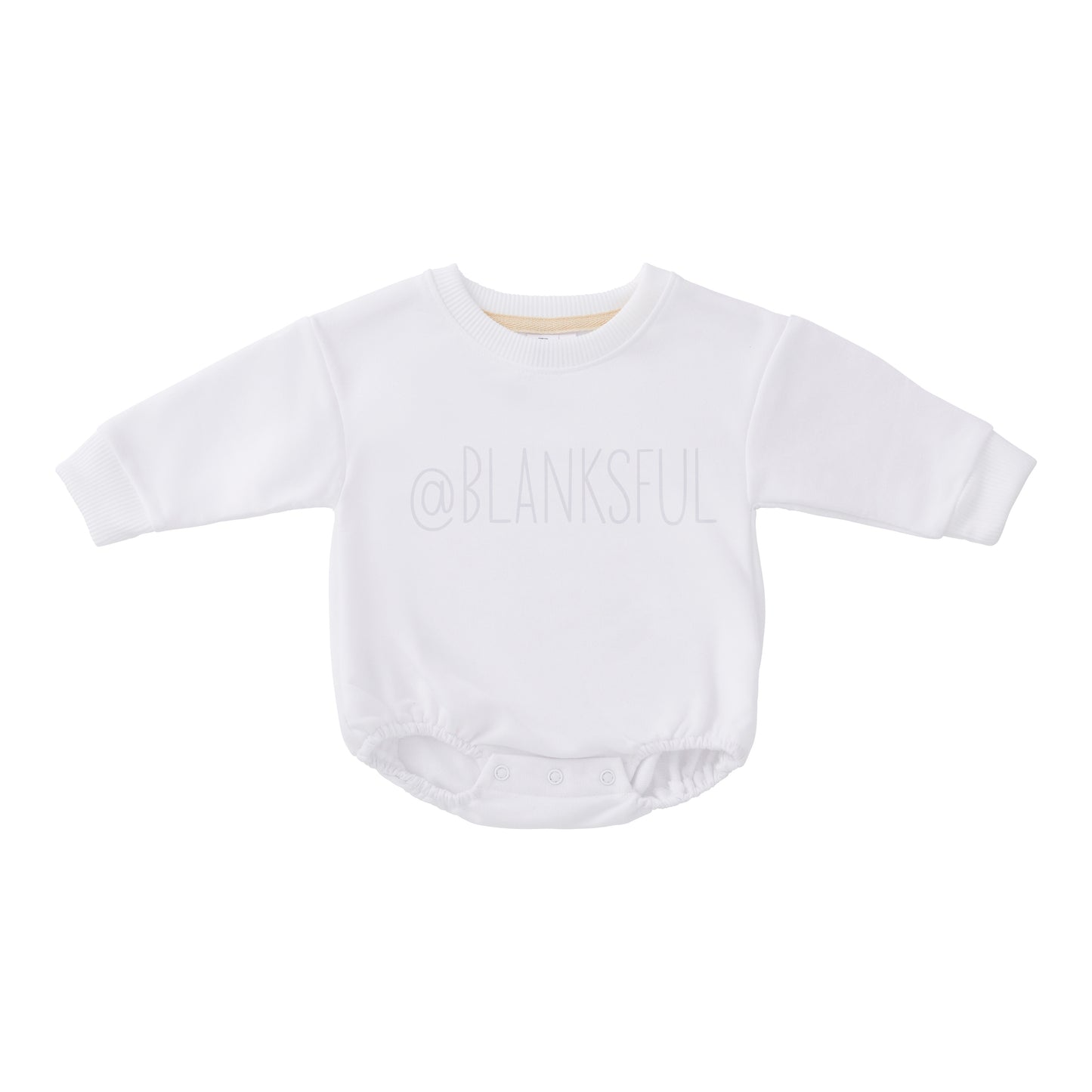 Sweatshirt Romper - 100% French Terry