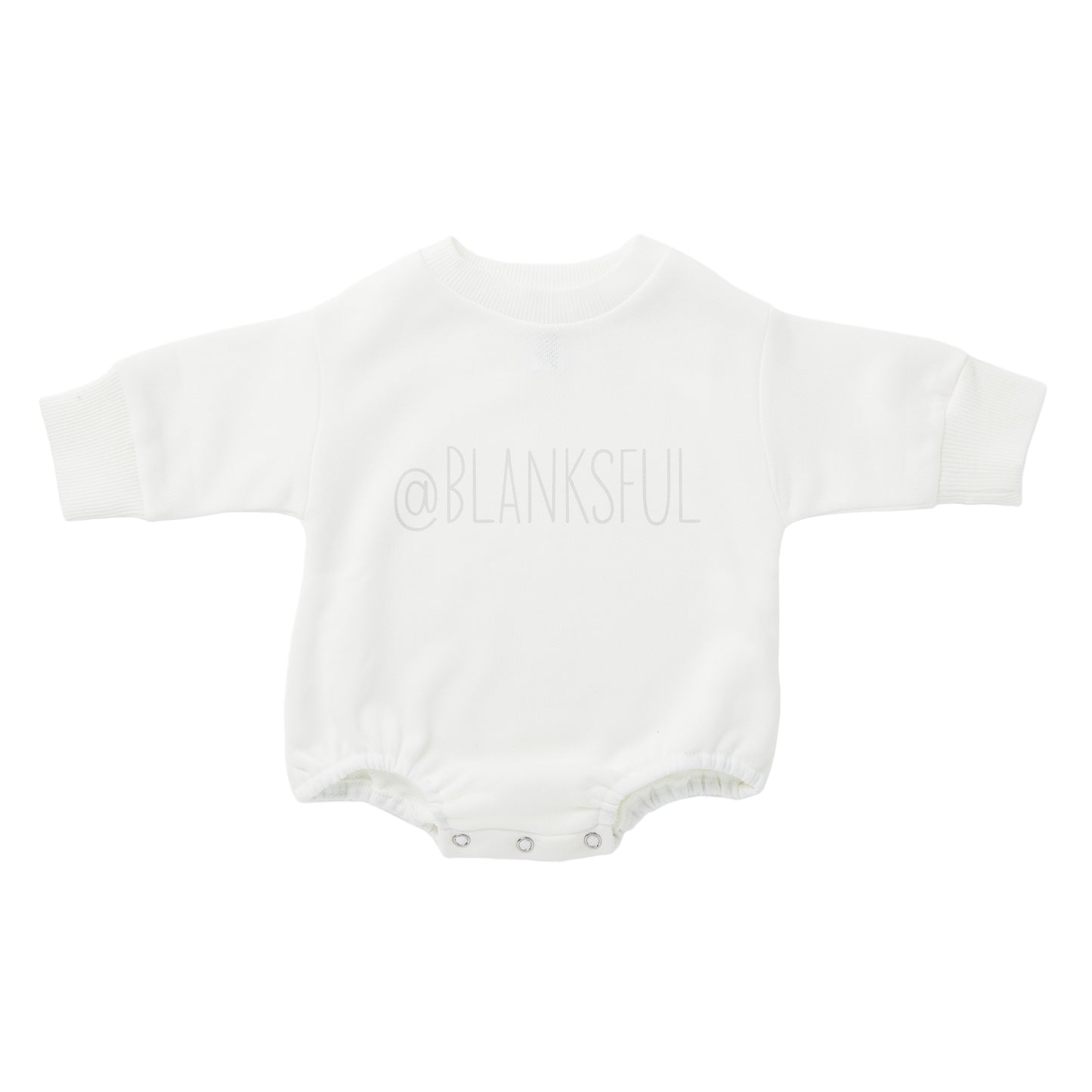 Sweatshirt Romper - 100% French Terry