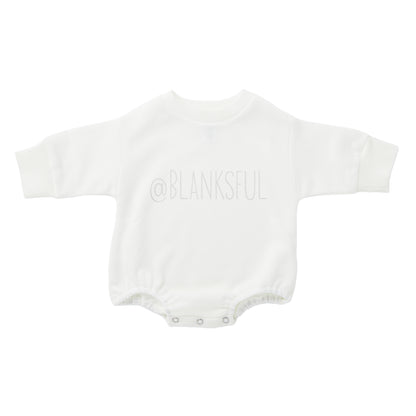 Sweatshirt Romper - 100% French Terry