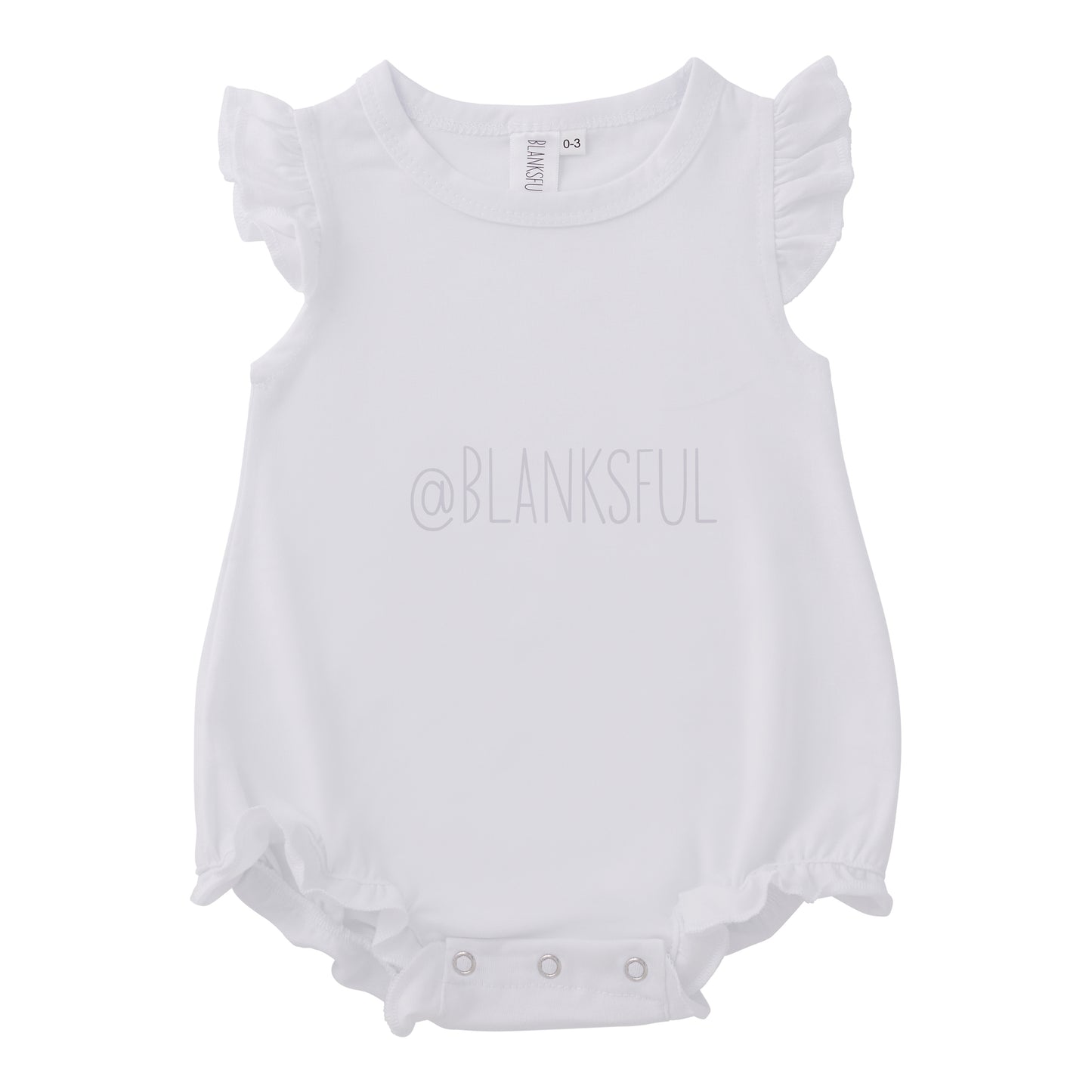 Girls Blank Sublimation Flutter Romper