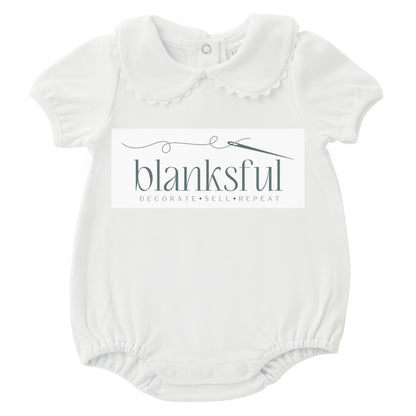 Scalloped Collared Bubble - Short Sleeve