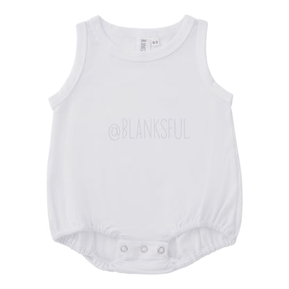 Boys Polyester Blank Sublimation Tank Romper