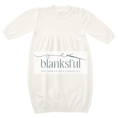 Long Sleeve Knit Gown - Girl - 100% Cotton