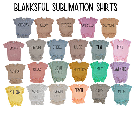 (23 COLORS YOUTH) 100% Blank Polyester Youth Short Sleeve Sublimation Blank