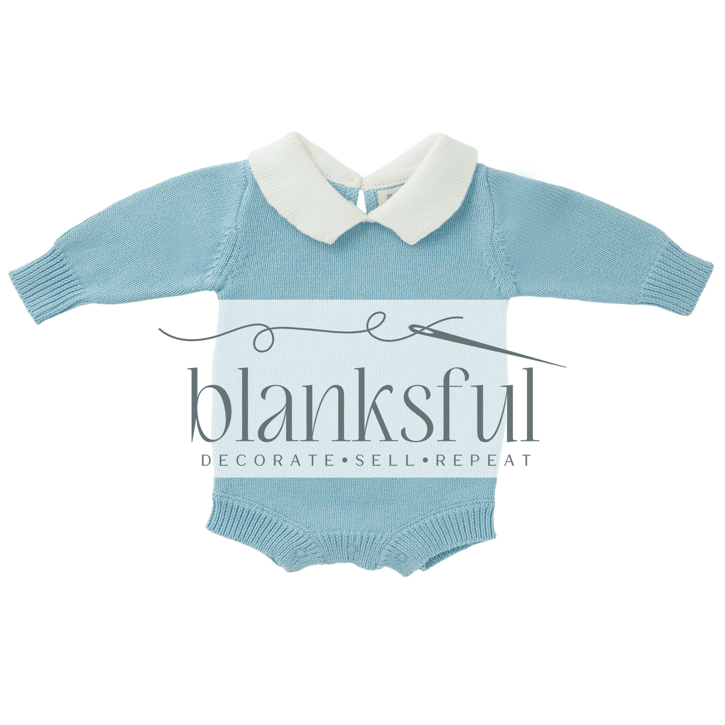 Long Sleeve Knit Romper - Unisex - 100% Cotton