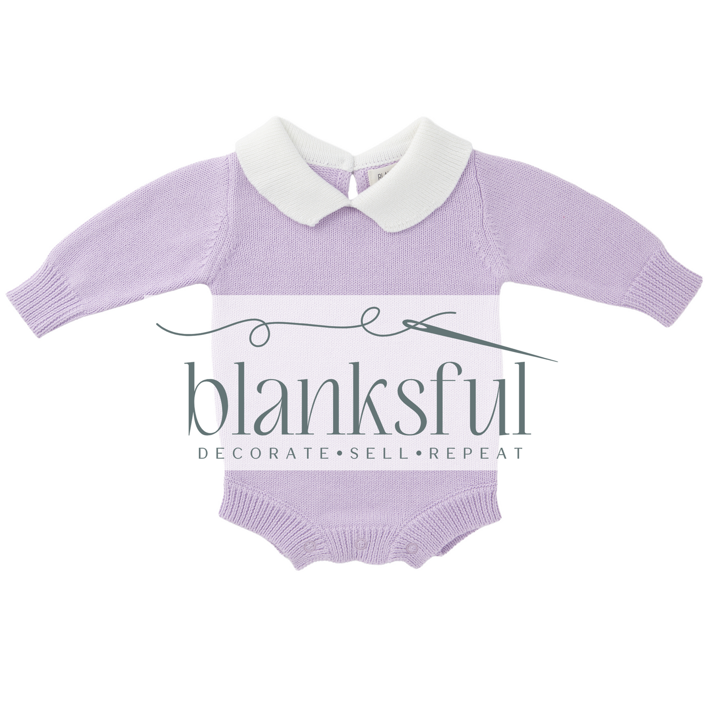 Long Sleeve Knit Romper - Unisex - 100% Cotton