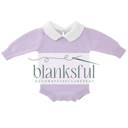 Long Sleeve Knit Romper - Unisex - 100% Cotton