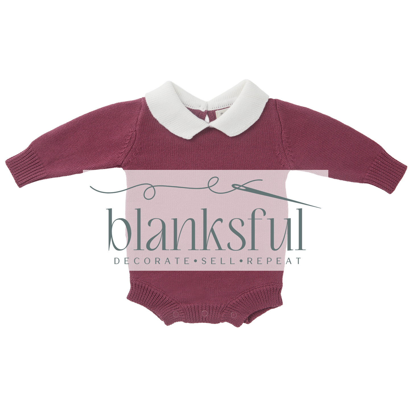 Long Sleeve Knit Romper - Unisex - 100% Cotton