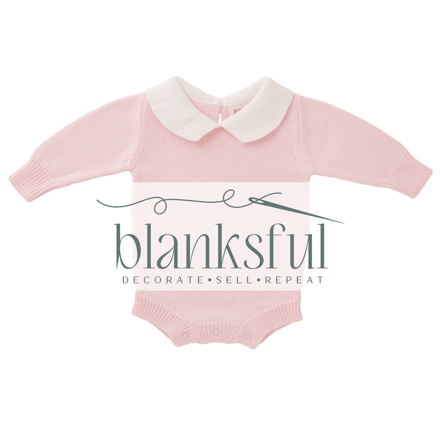 Long Sleeve Knit Romper - Unisex - 100% Cotton