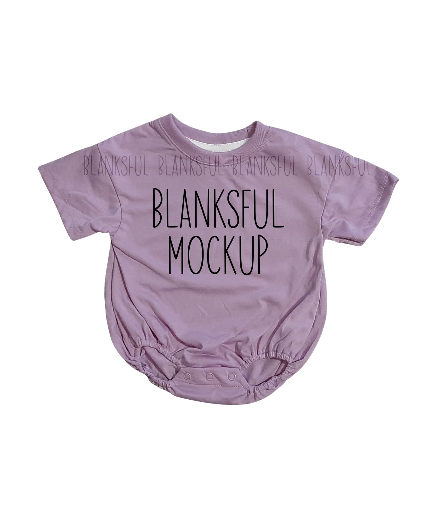 Baggy Baby Romper Mockup Lavender