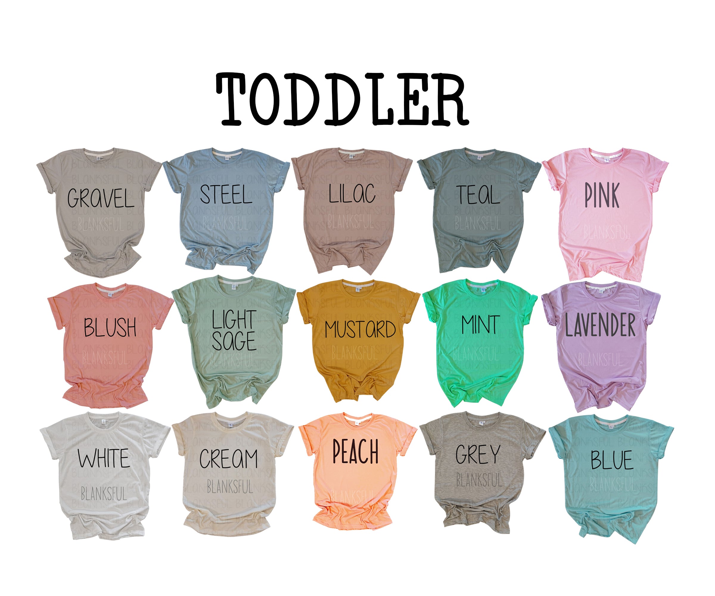 (24 COLORS TODDLER) 100% Blank Polyester Toddler Short Sleeve Shirt ...